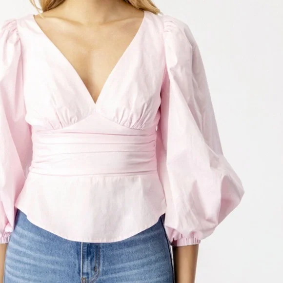 Bardot Anabella Poplin Top - Picture 3 of 8